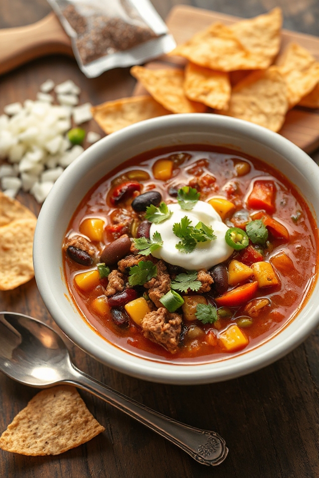 beef taco soup recipe