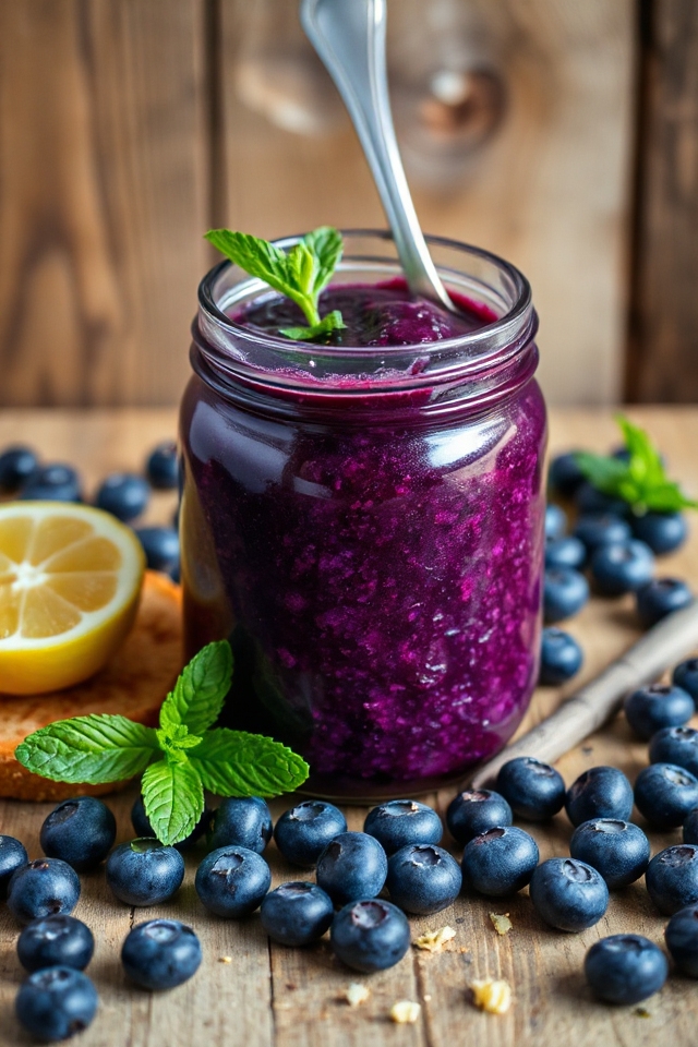 blueberry butter with lemon
