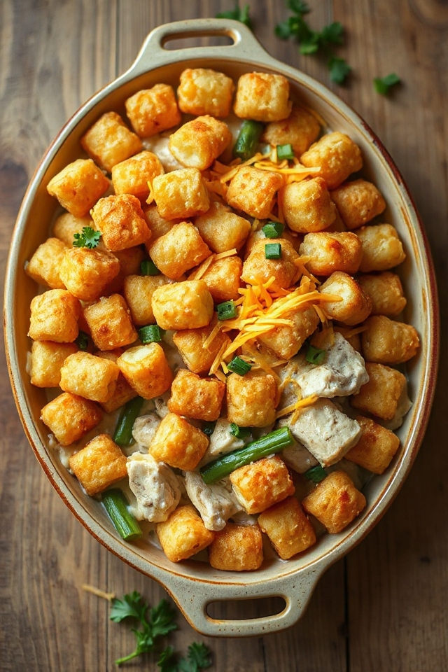 chicken tater tot casserole recipe