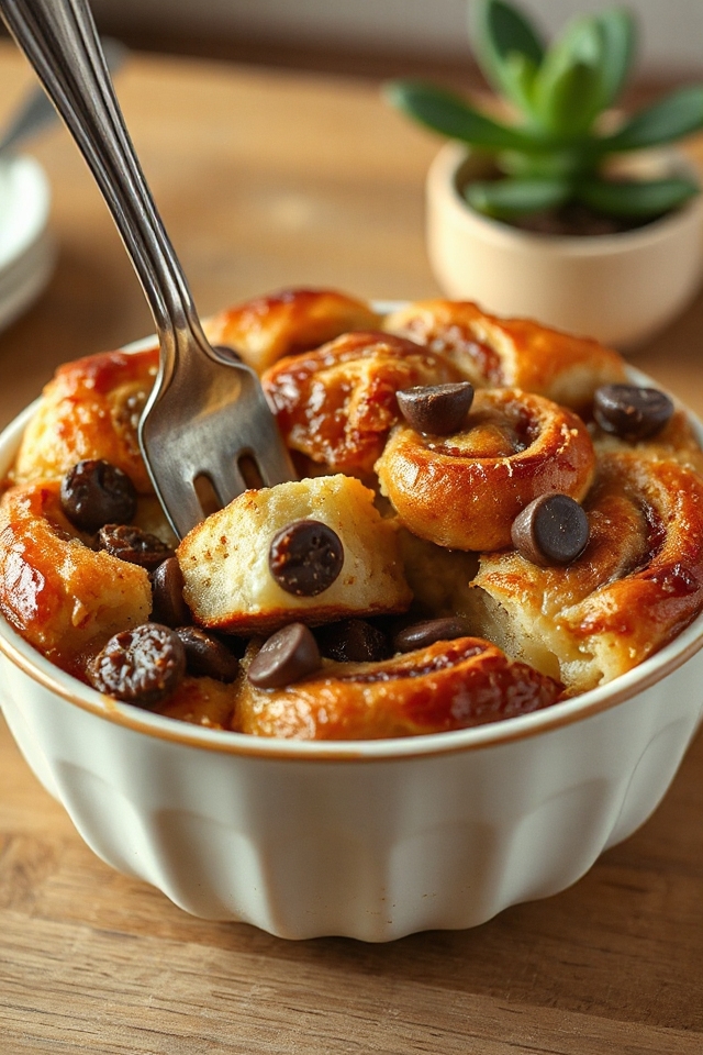 cinnamon roll bread pudding