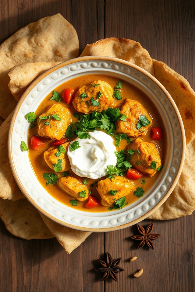 coconut cream chicken korma