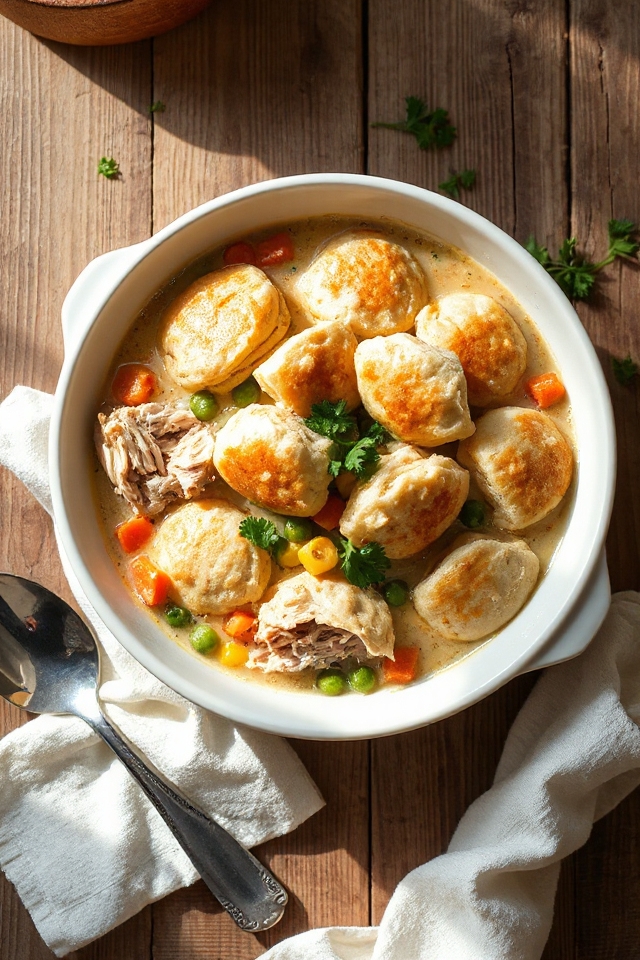 comforting chicken and dumplings