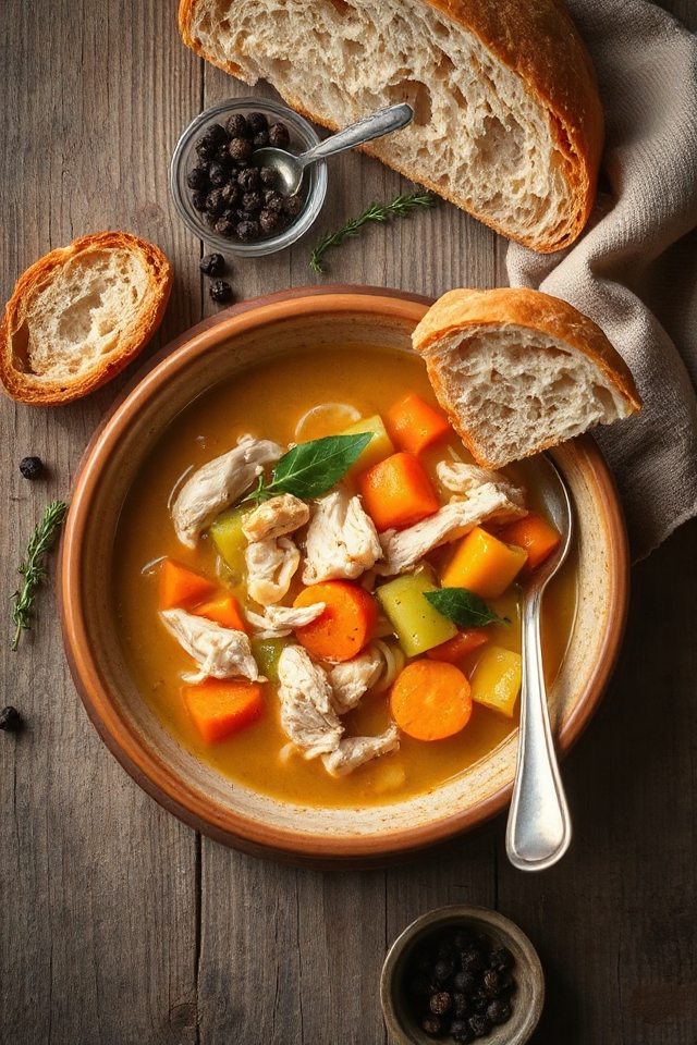 comforting chicken noodle dish