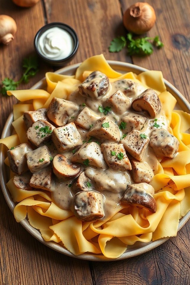 creamy beef stroganoff recipe
