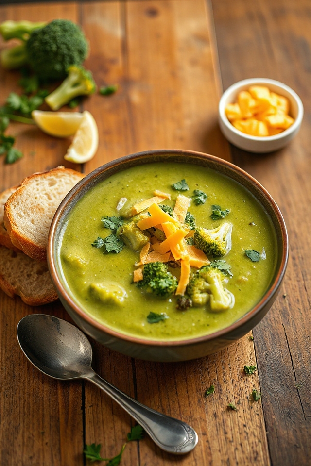 creamy broccoli cheddar soup