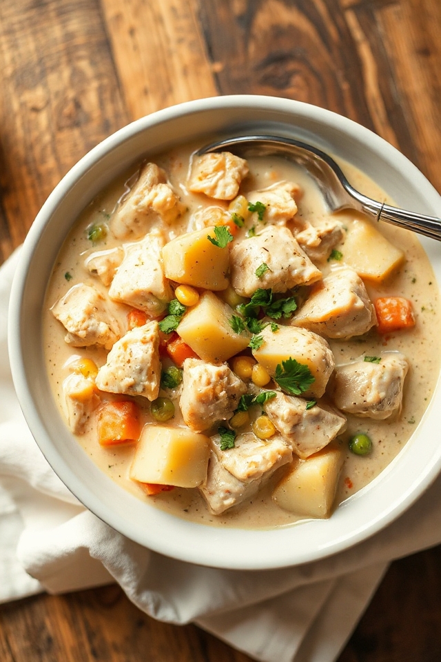 creamy chicken alfredo stew