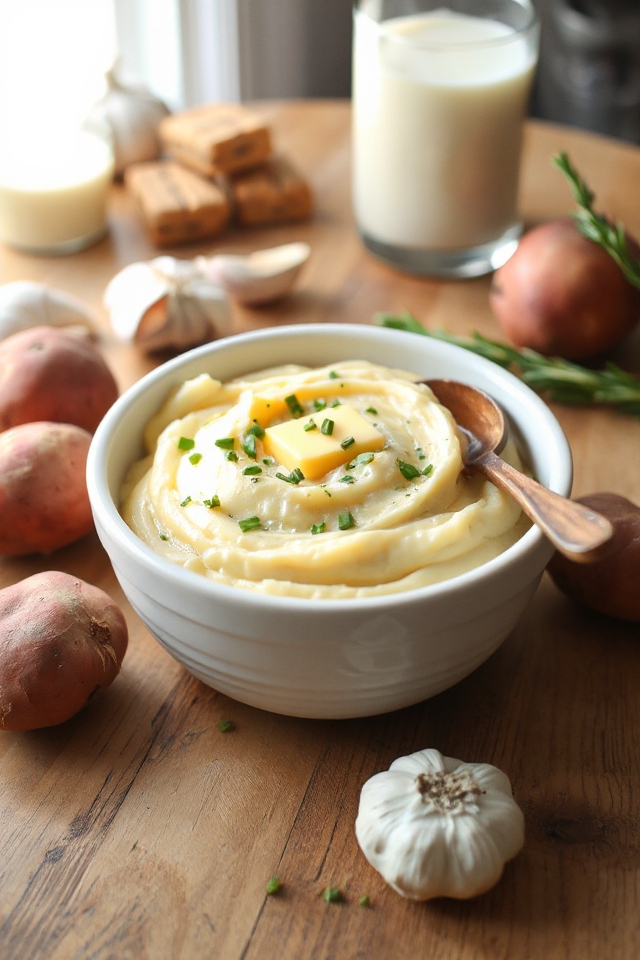 creamy garlic mashed potatoes