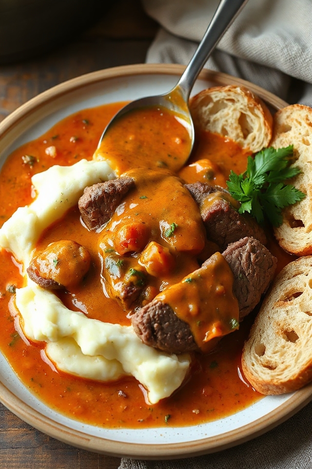 creamy tomato london broil