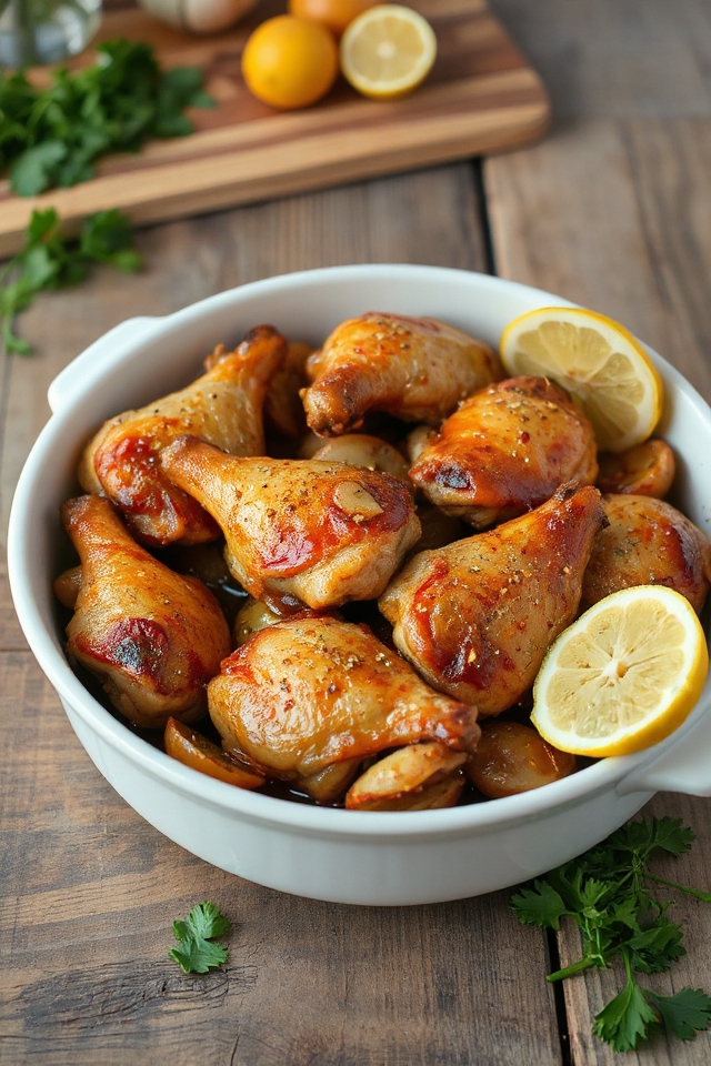 garlic infused slow cooked chicken