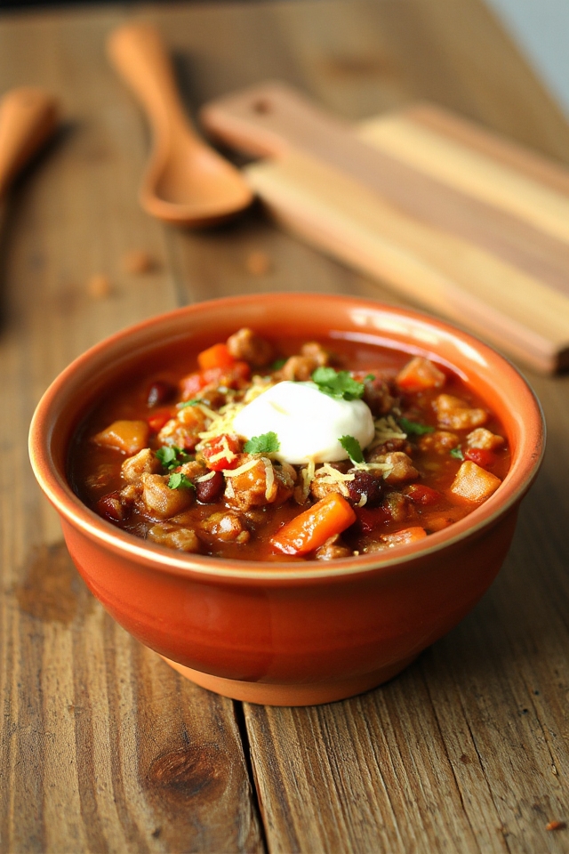 hearty slow cooker chili