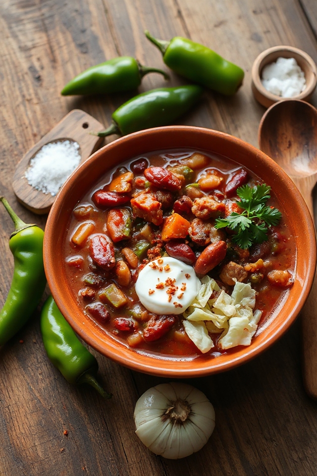 hearty spicy deer chili