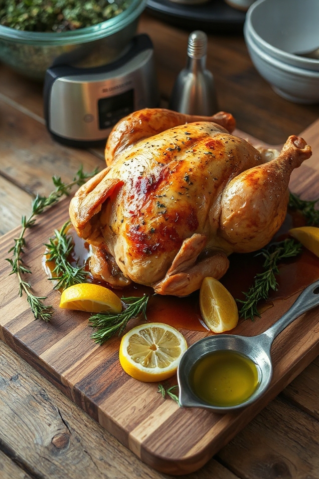 herb brined roasted chicken recipe