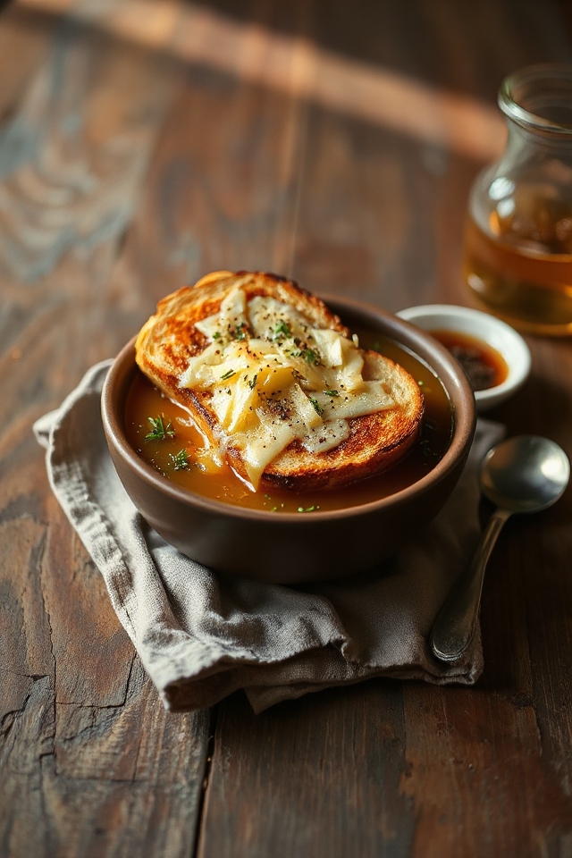 sherry infused french onion soup