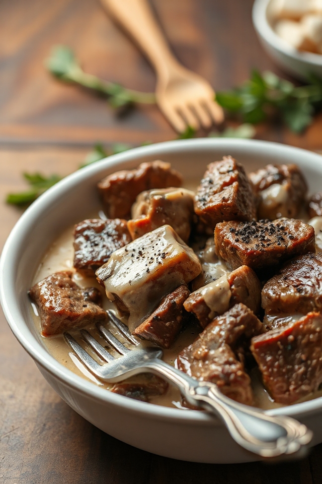 slow cooked beef tips recipe