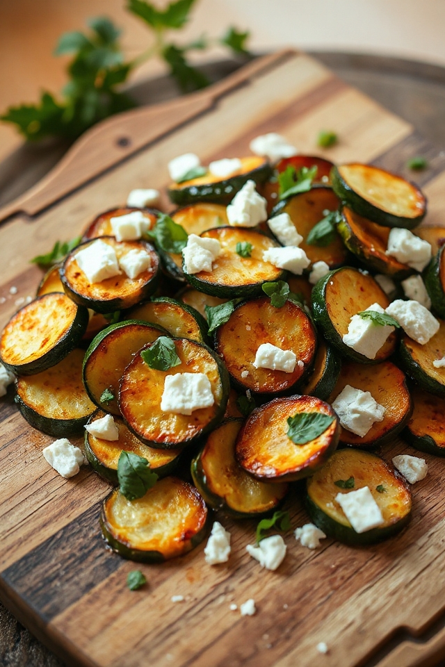 slow cooked zucchini coins