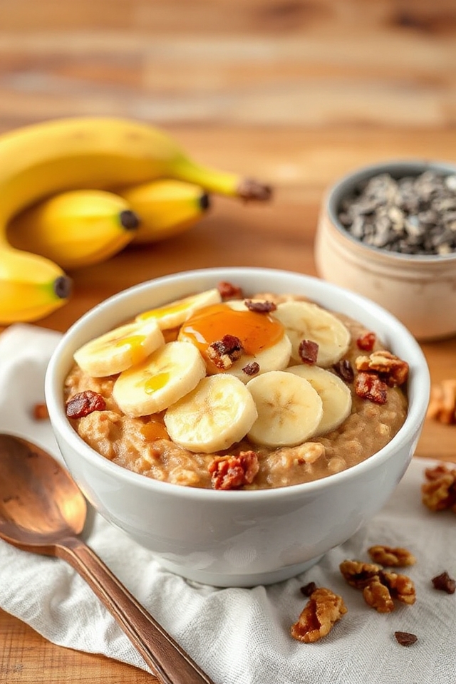 slow cooker banana bread oatmeal