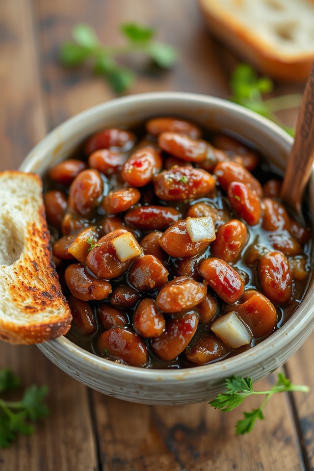 slow cooker barbecue baked beans
