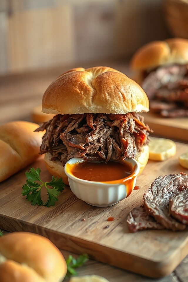 slow cooker beef dip
