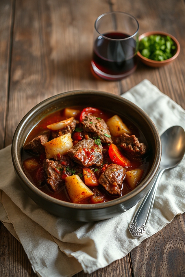 slow cooker beef goulash