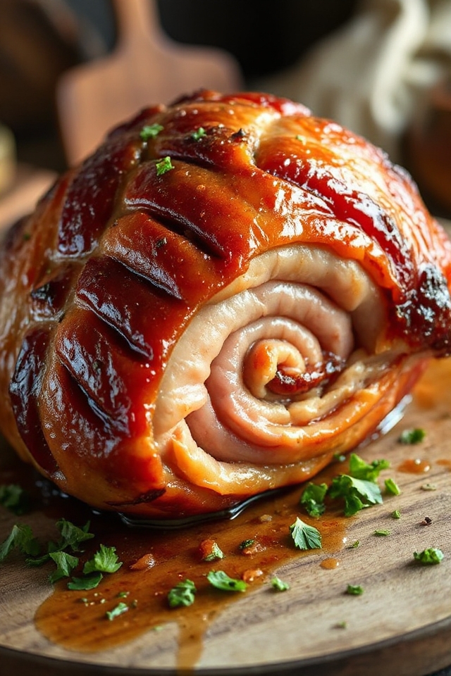 slow cooker brown sugar ham