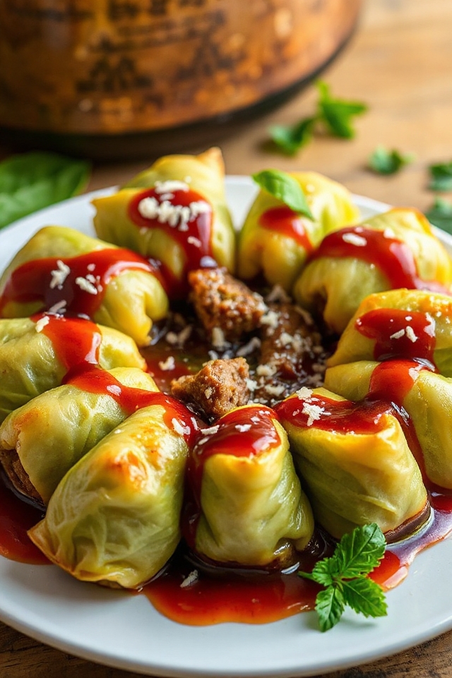 slow cooker cabbage rolls recipe