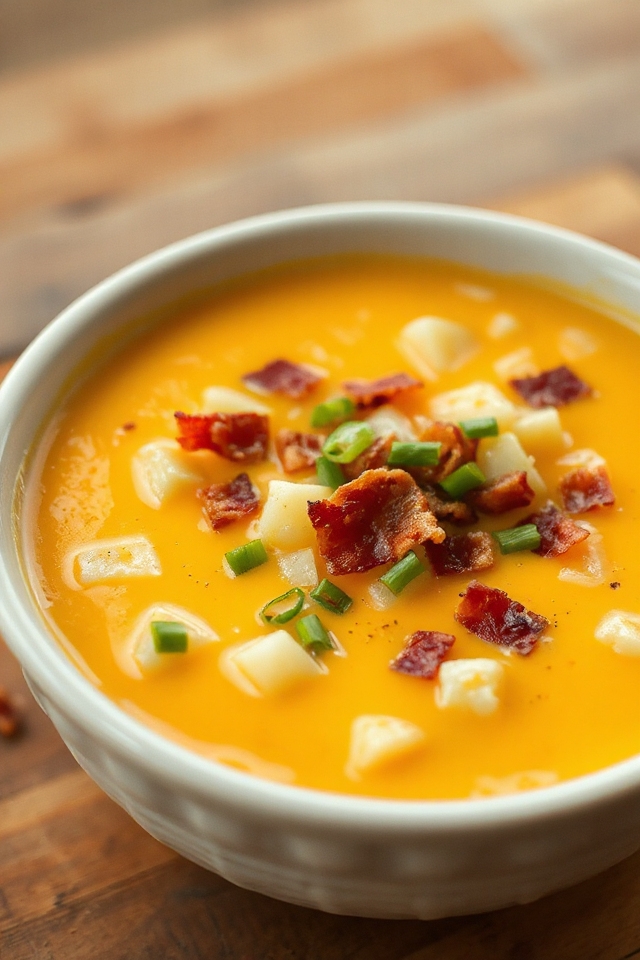 slow cooker cheesy potato soup