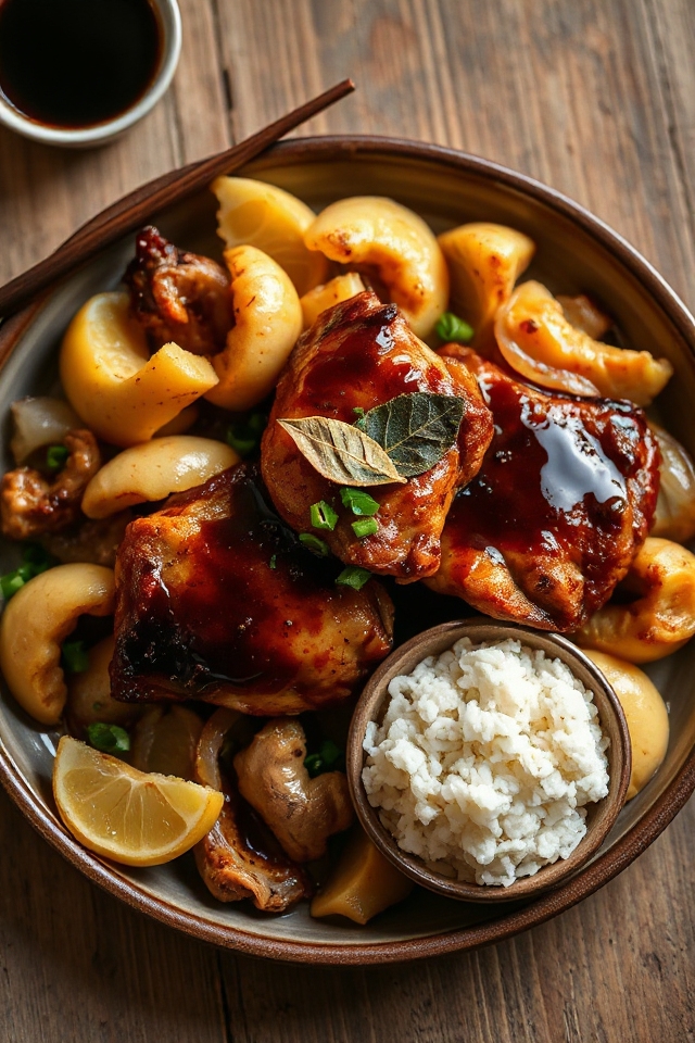 slow cooker chicken adobo