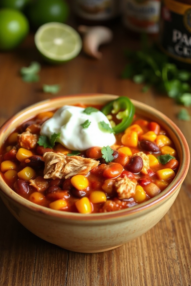 slow cooker chicken chili