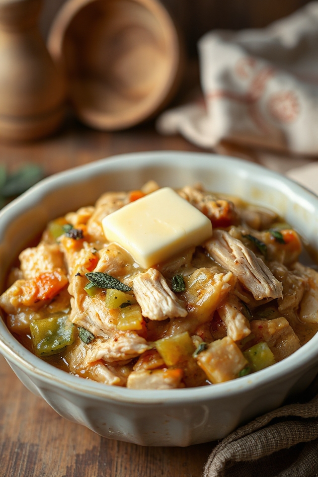 slow cooker chicken dressing recipe