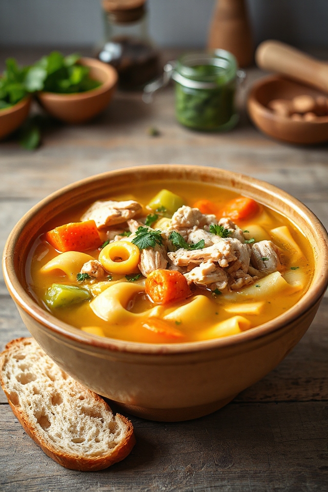 slow cooker chicken noodle soup
