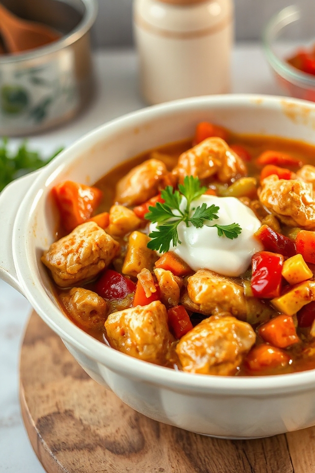 slow cooker chicken paprikash recipe