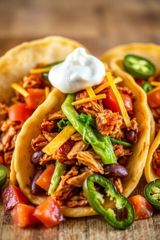 slow cooker chicken tacos