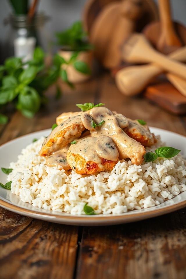 slow cooker creamy basil chicken