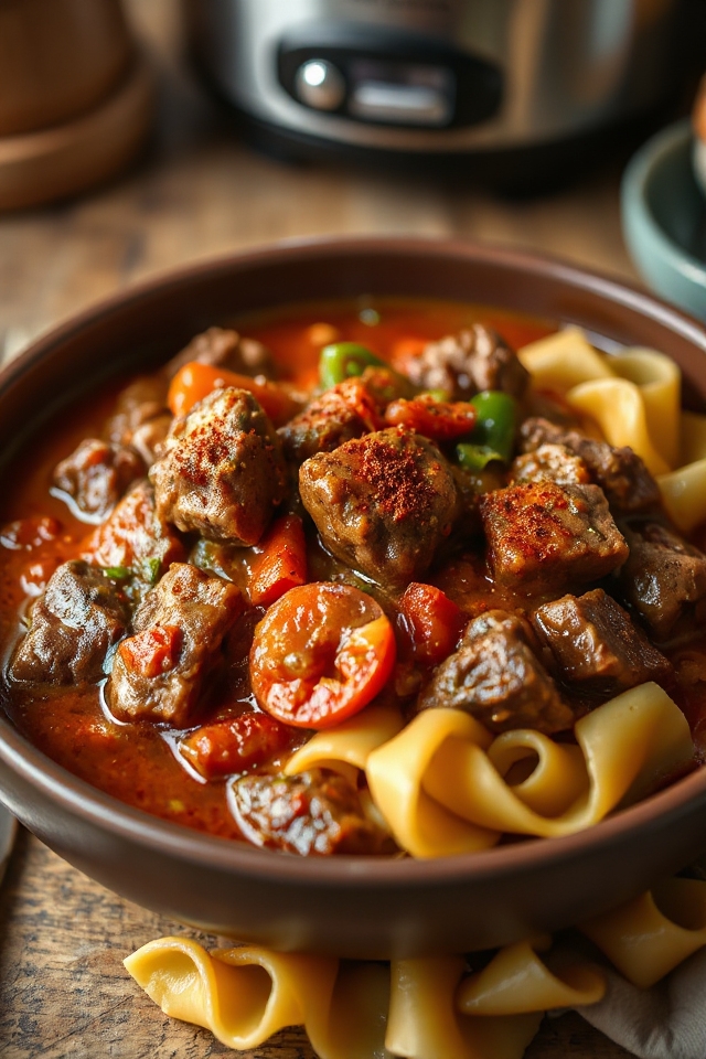 slow cooker hungarian goulash