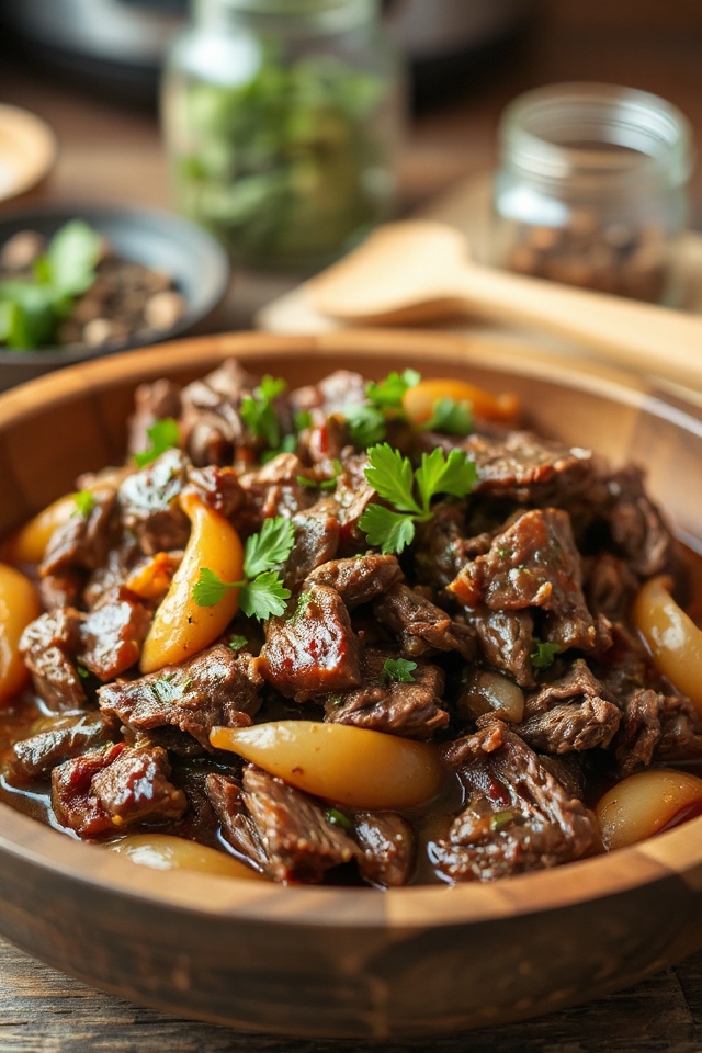 slow cooker italian beef recipe