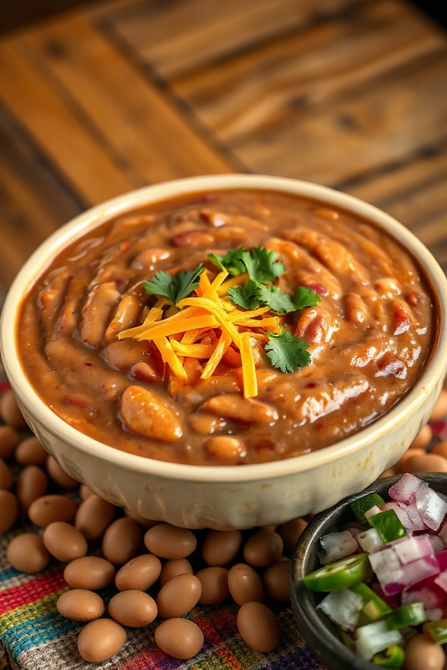 slow cooker refried beans