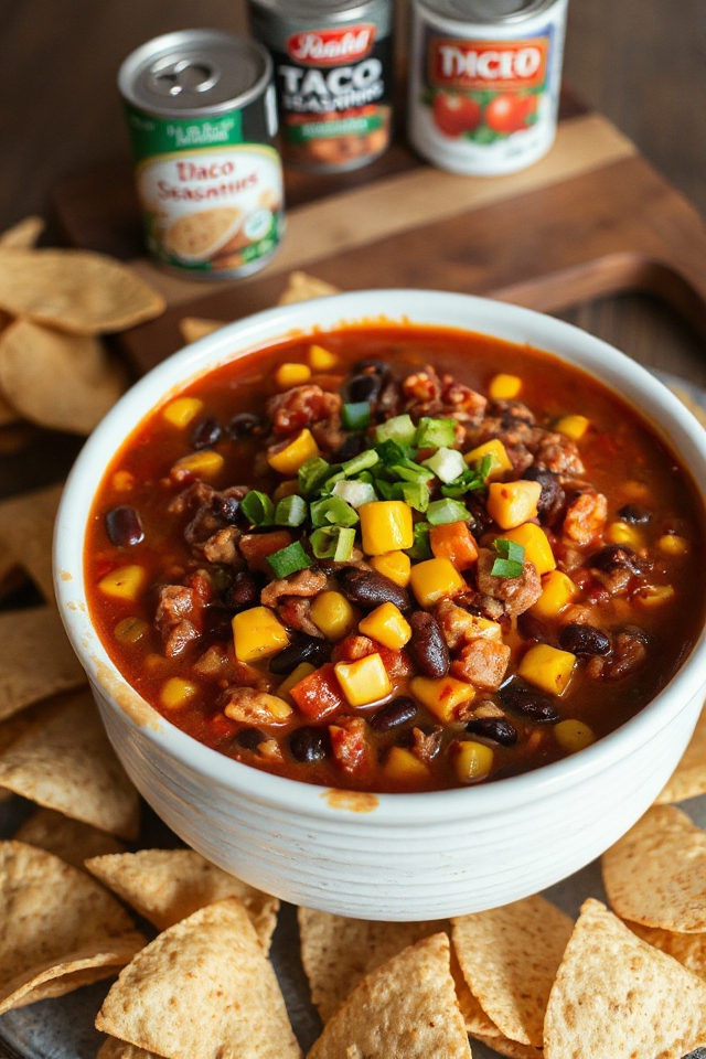 slow cooker taco chili