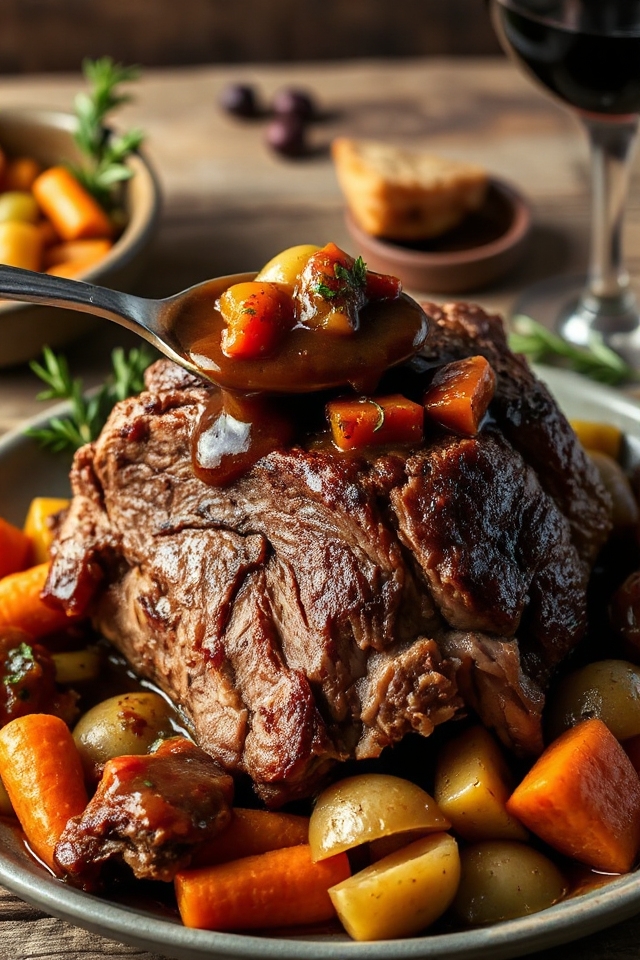 slow cooker tuscan pot roast