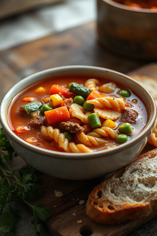 slow cooker vegetable beef soup
