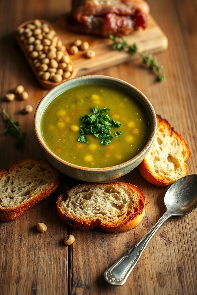 smoky ham pea soup