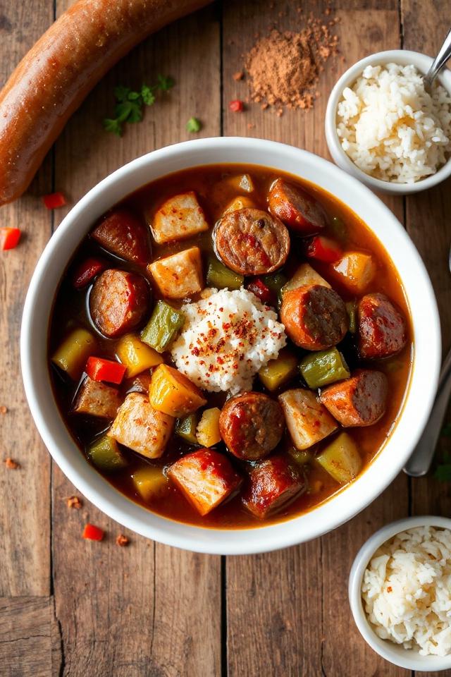 spicy sausage gumbo recipe