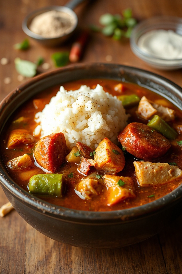 spicy slow cooker gumbo recipe