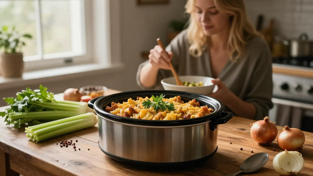 How to Make Stuffing in a Slow Cooker