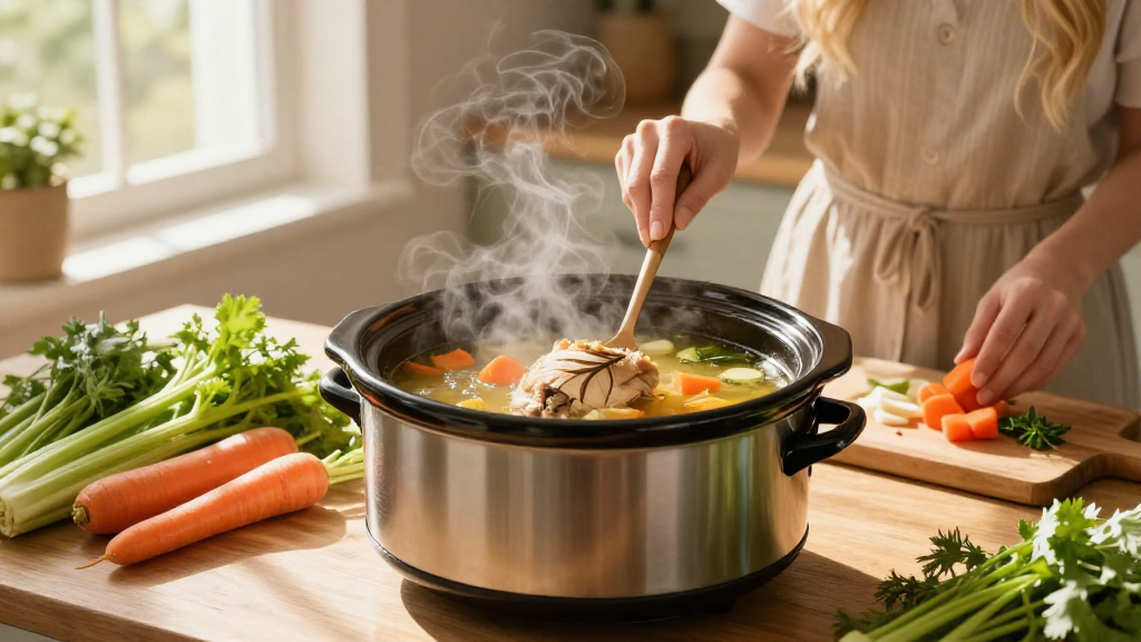 How to Make Chicken Soup in a Slow Cooker