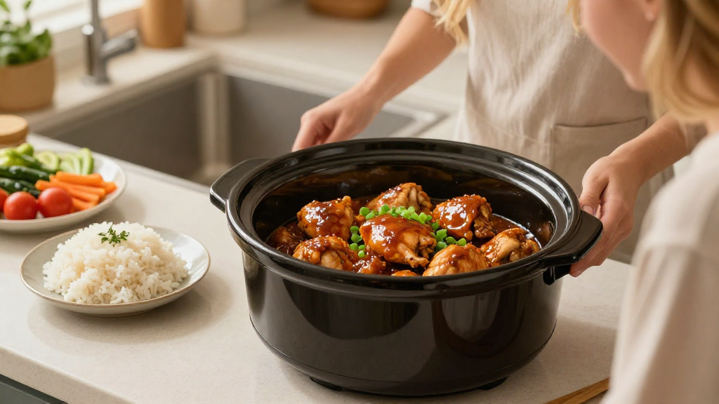 How to Make Honey Garlic Chicken in a Slow Cooker