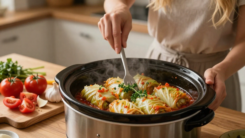 How to Make Cabbage Rolls in Slow Cooker
