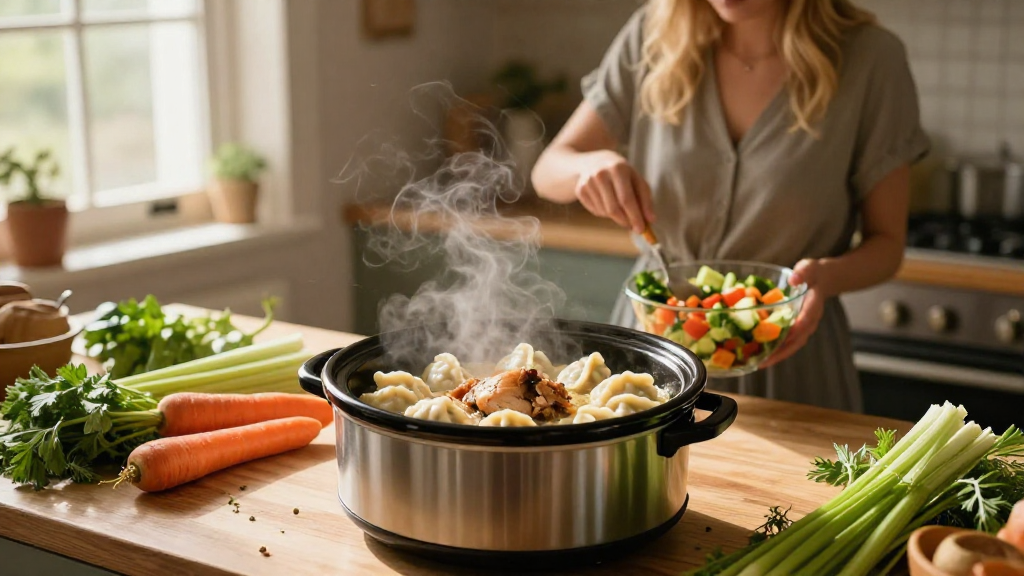 How to Make Chicken and Dumplings in a Slow Cooker