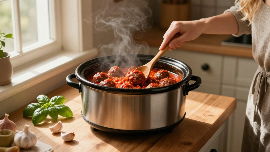 How to Make Meatballs in a Slow Cooker