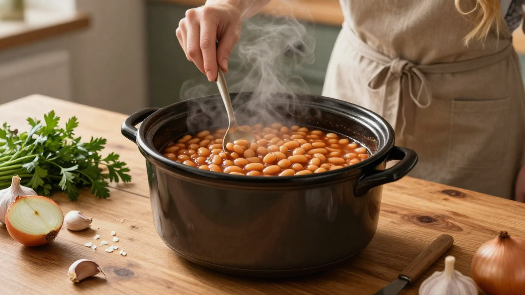 How to Make Baked Beans in a Slow Cooker