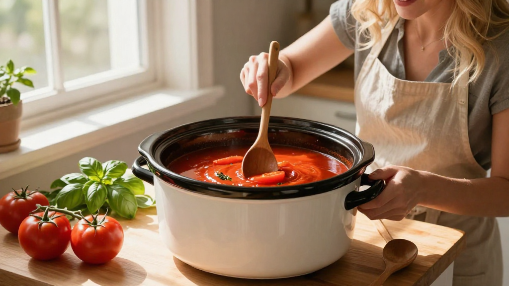 How to Make Tomato Soup in a Slow Cooker